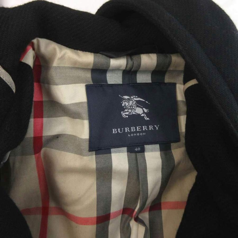 バーバリー ロンドン 美品 ダッフルコート ミドル丈 トグル 裏地
