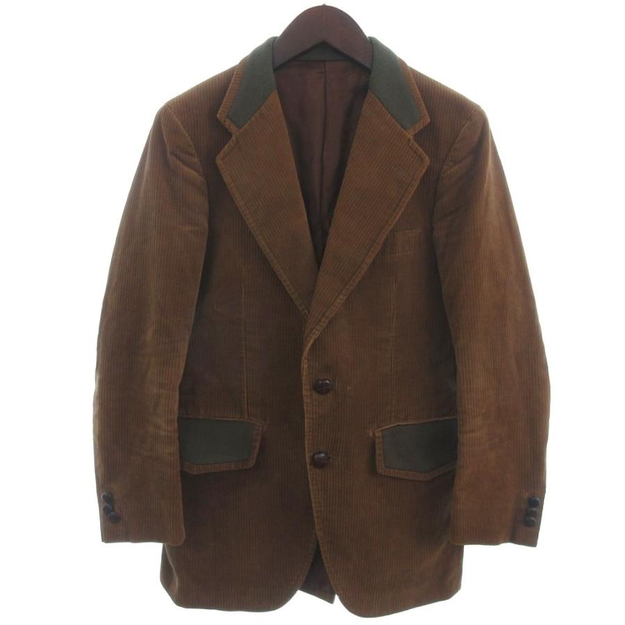 ★Kenji Mori様 LARDINI 秋冬起毛ブラウン テーラードジャケット ケント KENT コーディロイ テーラードジャケット ブレザー ブラウン