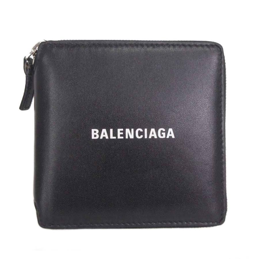 ✨極美品✨BALENCIAGA 長財布　エブリデイ　ロゴ　レザー　ブラック BALENCIAGA バレンシアガ エブリデイ ラウンドファスナー