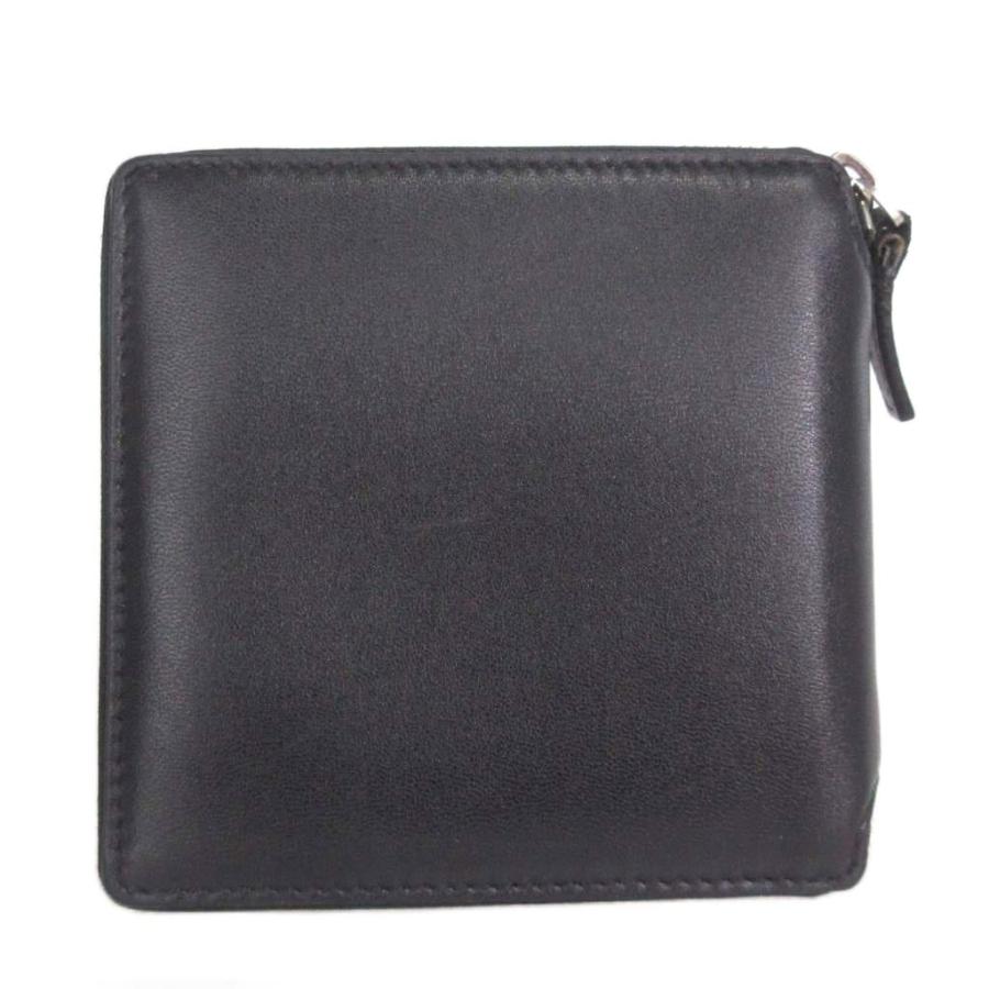 バレンシアガ　エブリディ　折り財布　ラウンドファスナー　黒　ロゴ　レザー BALENCIAGA バレンシアガ エブリデイ ラウンドファスナー