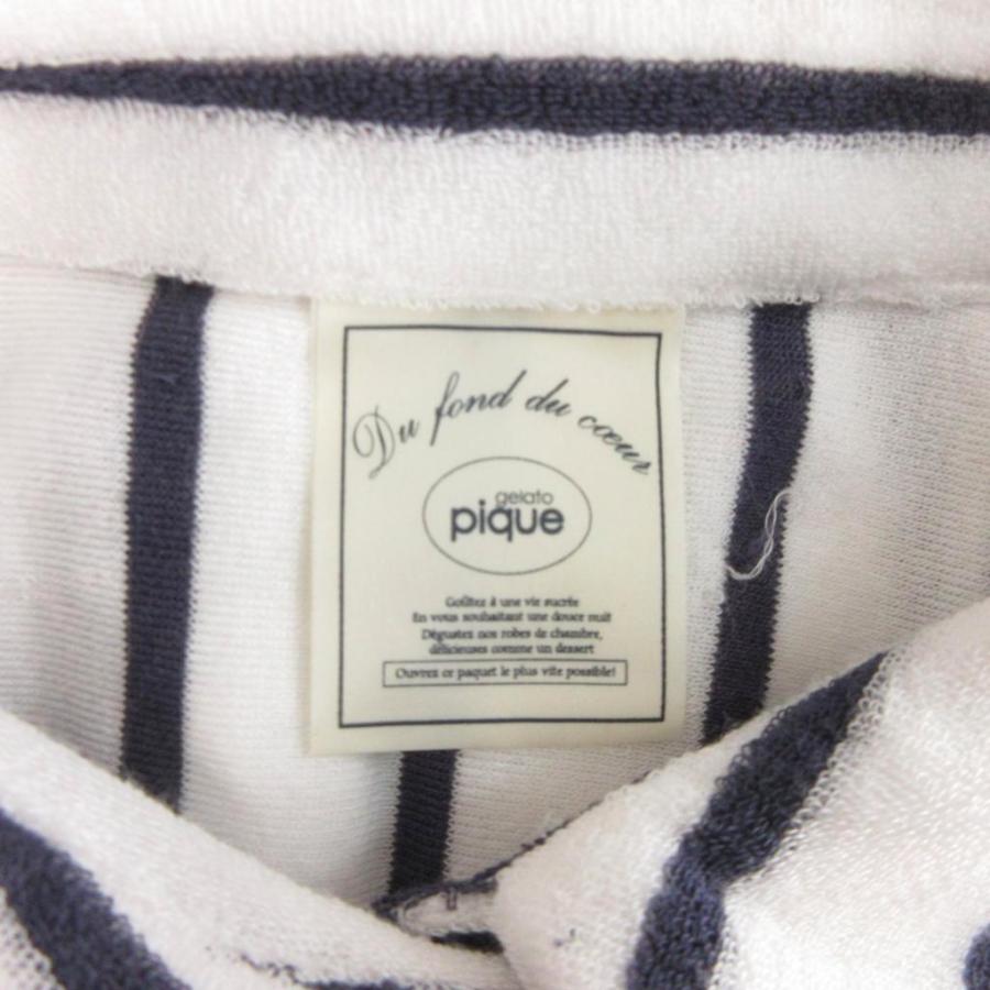 ジェラートピケ 25SS ストライプパイルシャツ ルームウェア パジャマ