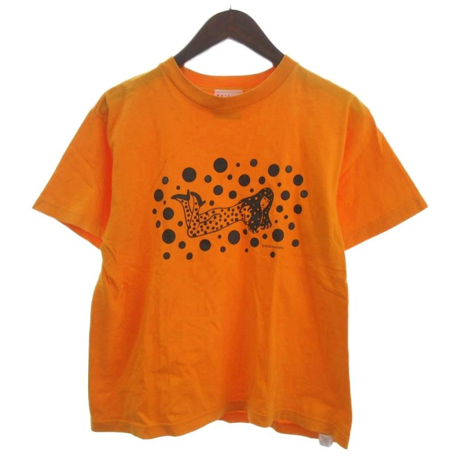 草間彌生 yayoi kusama Tシャツ カットソー 半袖 プリント コットン 