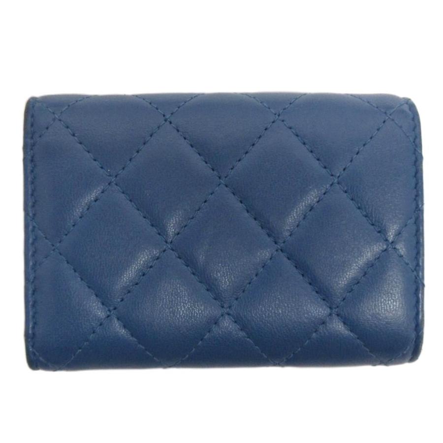 CHANEL シャネル ココマーク 財布 ネイビー 小物 レディース ブランド CHANEL シャネル ココマーク マトラッセ 長財布 チェーン
