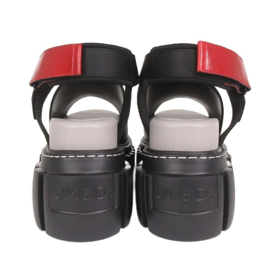 未使用品 アンスリード UN3D. ボリュームサンダル 厚底 ストラップ