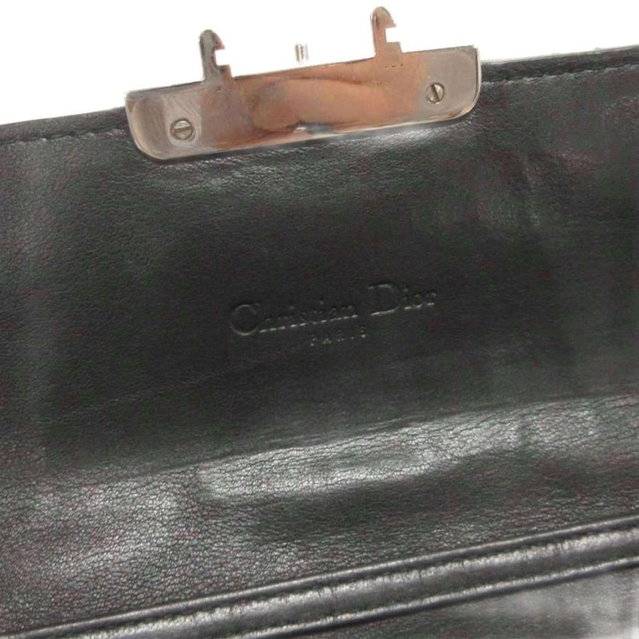 ディオール Dior ニューロック チェーンウォレット カナージュ 長財布