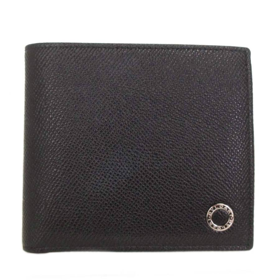 BVLGARI（ブルガリ） 二つ折り 財布 小銭入れ レザー サークル