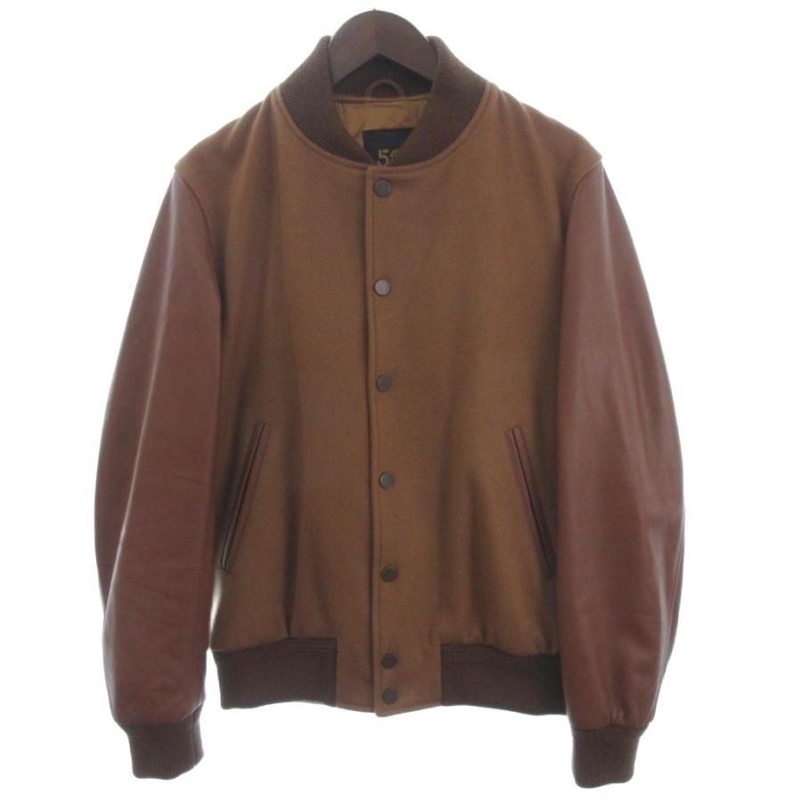 ビームスエフ BEAMS F 美品 別注 CINQUANTA コンビレザー スタジャン