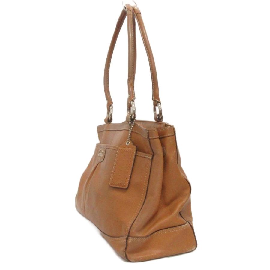 COACH（コーチ） トートバッグ 肩がけ チャーム レザー F19728 茶