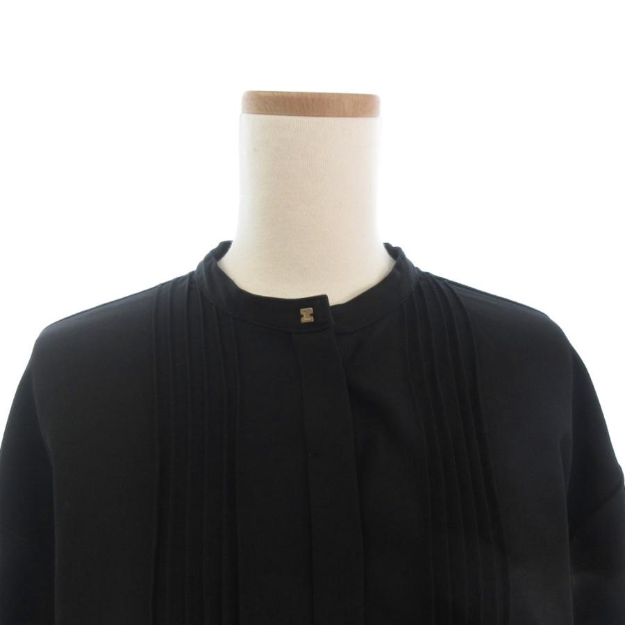 ローレン louren シャツワンピース ロング丈 長袖 ノーカラー 無地