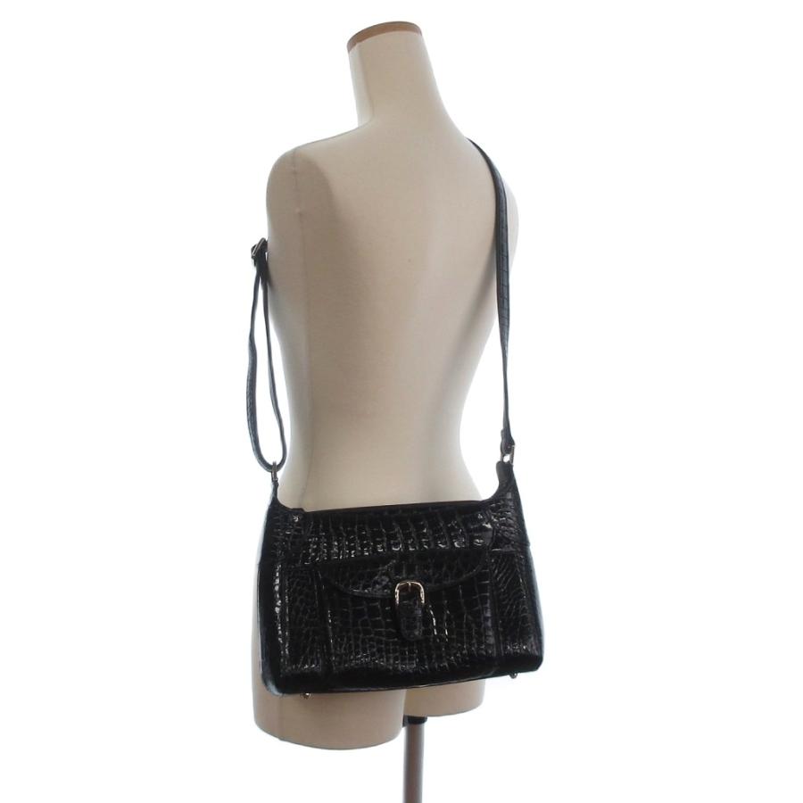 美品 シャイニングクロコ JRA ショルダーバッグ斜めがけ カードケース