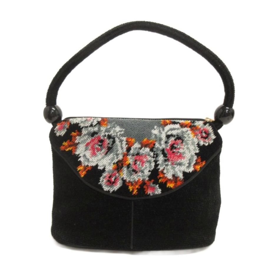 フェイラー FEILER 2点 セット まとめ ハンドバッグ ミニ 花柄 黒