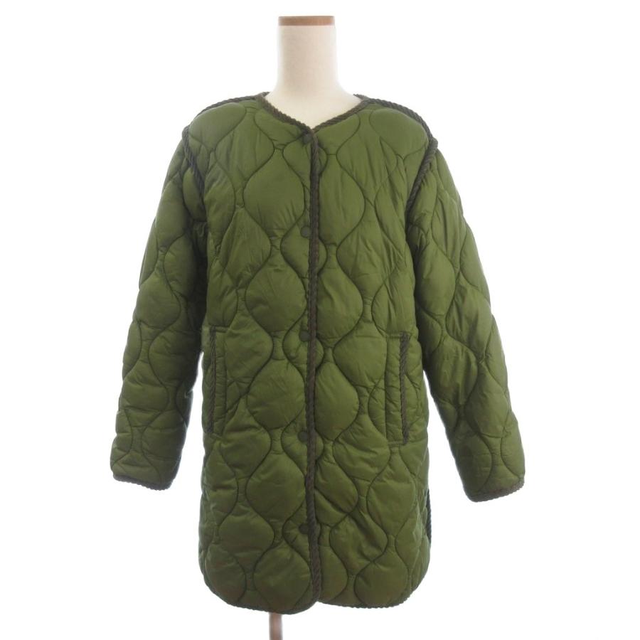 ZARA（ザラ） ノーカラー キルティングジャケット ブルゾン スナップ