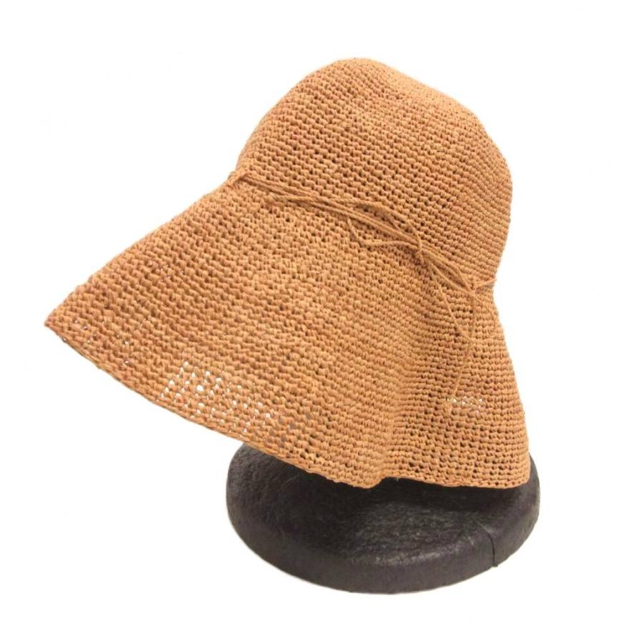 【中古】ヘレンカミンスキー HELEN KAMINSKI 美品 RAFFIAハット ラフィア 帽子 リボン つば広 ベージュ レディース ヘレンカミンスキー HELEN KAMINSKI 美品 RAFFIAハット ラフィア 帽子
