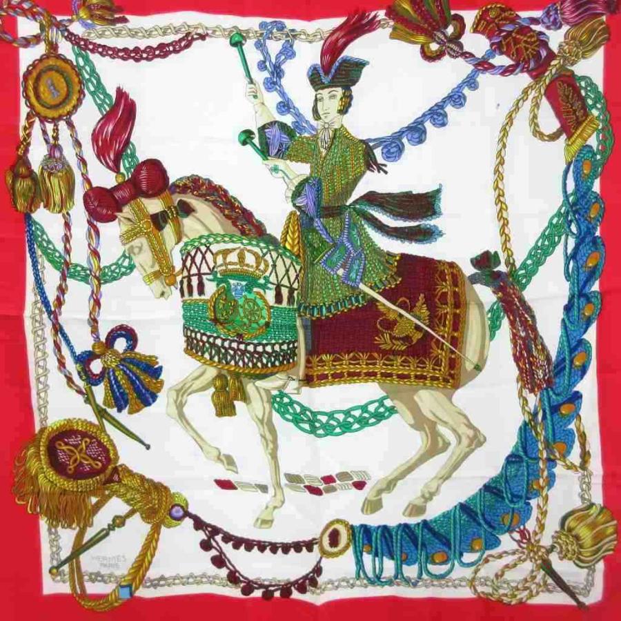 HERMES（エルメス） HERMES Paris ティンパニ奏者 カレ90 スカーフ