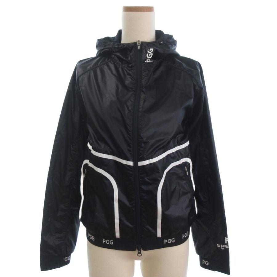 新品未使用 ピージージー　フード付きナイロンブルゾン　レディース0 PGG PGG 新品未使用 レディース0 フード付きナイロンブルゾン ピージージー レディースウェア