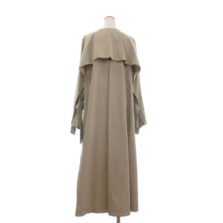 アドーア ADORE ノーカラーコート ロング丈 長袖 コットン 531-8152108