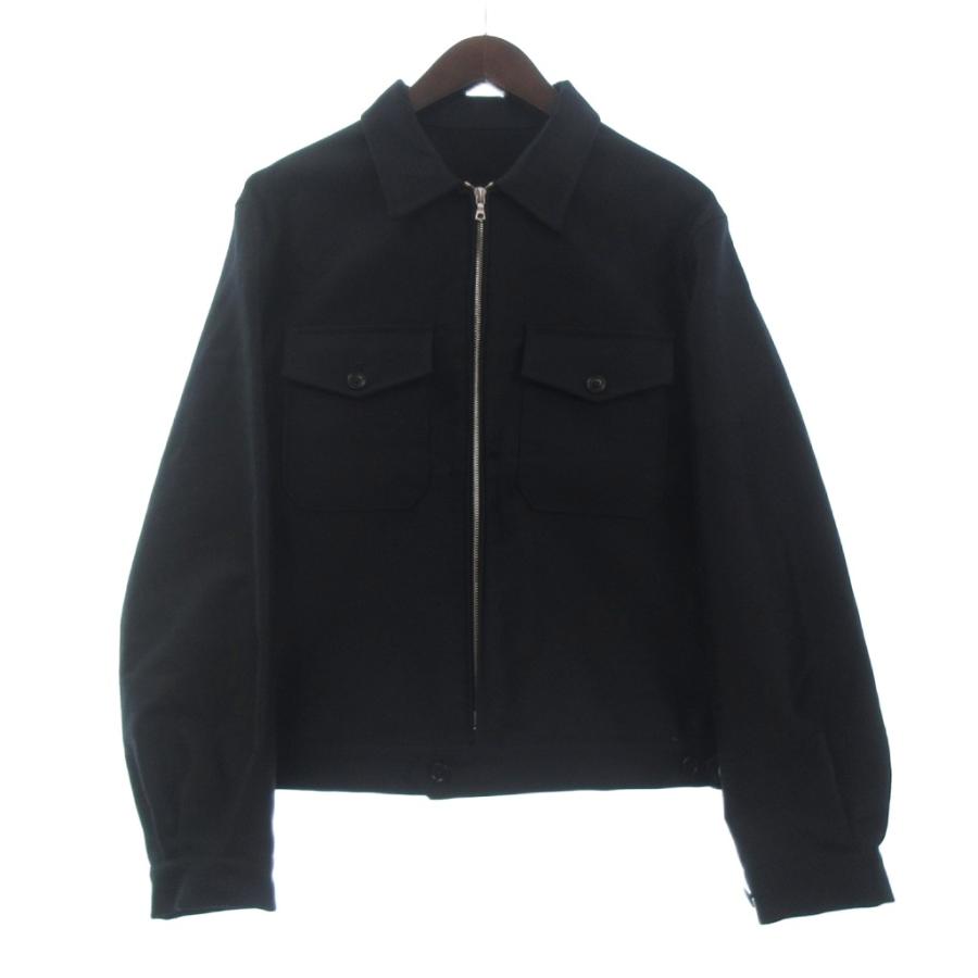 【中古】未使用品 アナトミカ CYCLISTE ENGLISH MOLESKIN ジャケット ブルゾン 長袖 フルジップ 無地 コットン 黒 M ANATOMICA（アナトミカ） 未使用品 ANATOMICA CYCLISTE ENGLISH