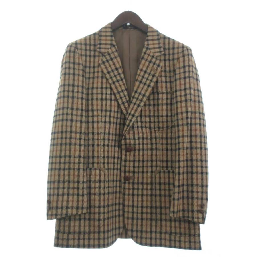 メンズ ダックス DAKS テーラードジャケット チェック スーツ ウール 