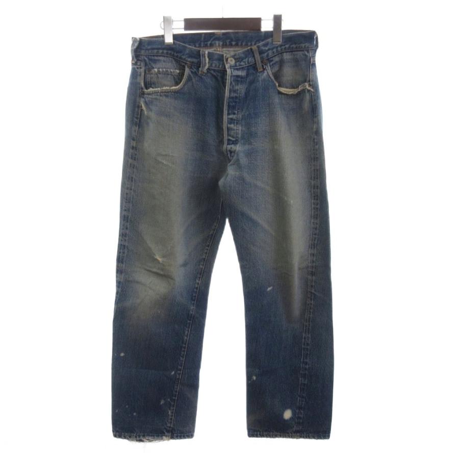 【中古】リーバイス ヴィンテージ 501 デニム パンツ ジーンズ ボタンフライ 66前期 ボタン裏2 インディゴ 青 Levi's（リーバイス） ヴィンテージ 501 デニム パンツ ジーンズ
