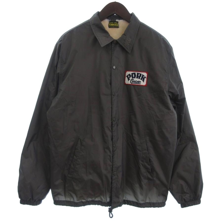 ポークチョップガレージサプライ コーチジャケット 裏ボア 試着のみ美品 M ポークチョップ ガレージサプライ PORKCHOP GARAGE SUPPLY ボア コーチ