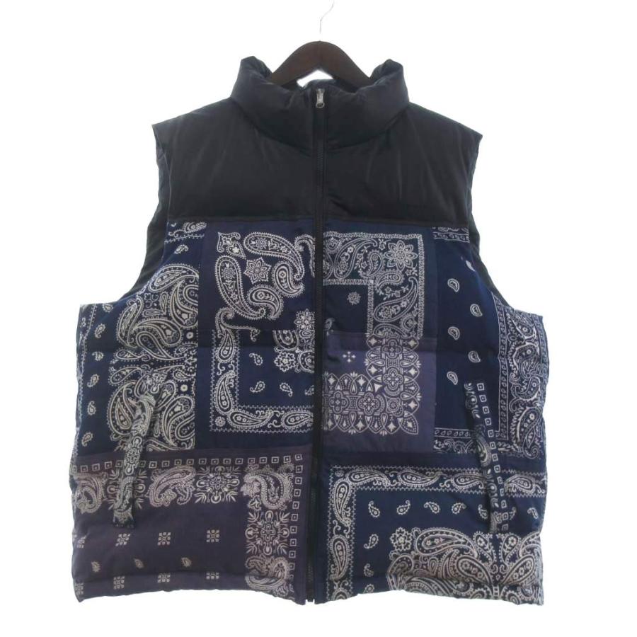 ミヤギヒデタカ MIYAGIHIDETAKA 美品 バンダナダウンベスト ペイズリー