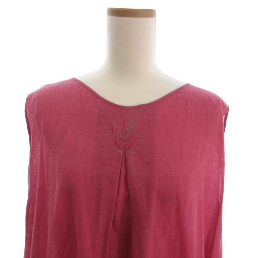 ヨーガンレール JURGEN LEHL ノースリーブワンピース ひざ丈 裏地無し