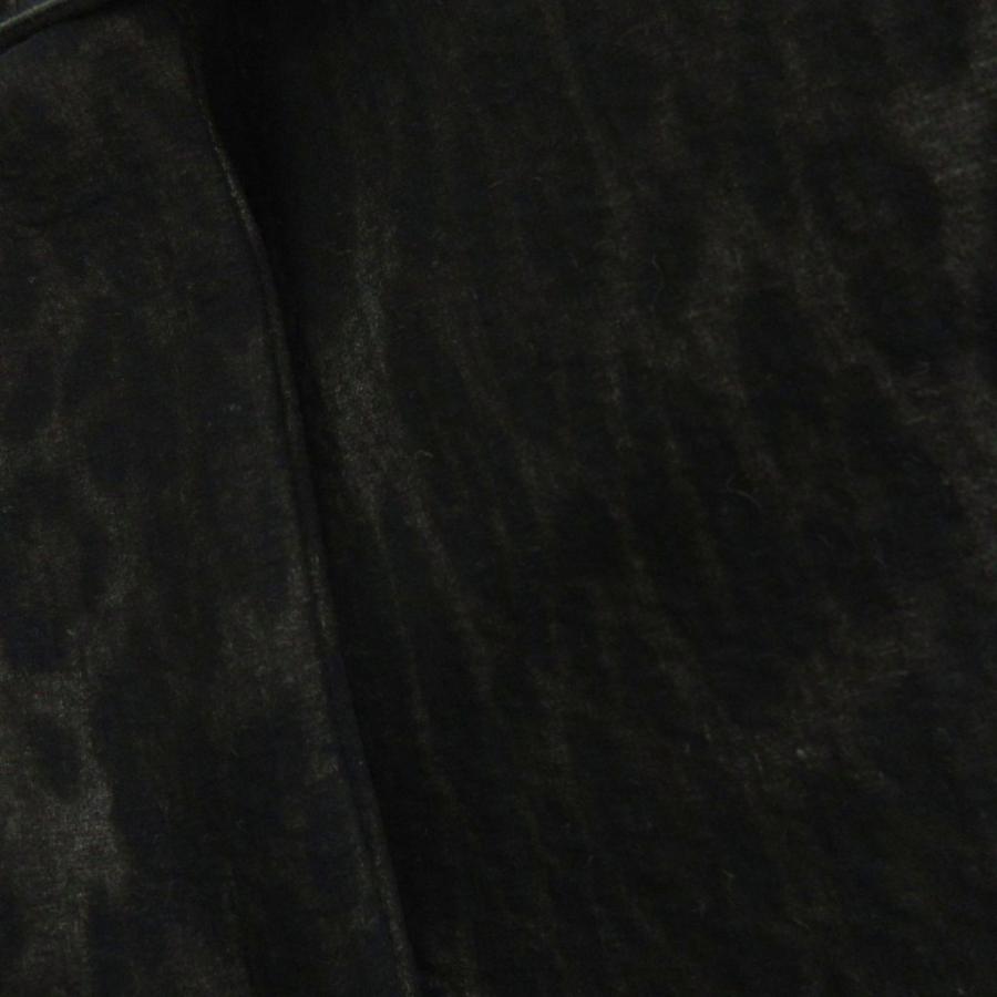 【中古】サンドロ SANDRO コート ロング ボタン レザー レオパード柄 黒系 ブラック系 36 レディース サンドロ SANDRO コート ロング ボタン レザー レオパード柄 黒系