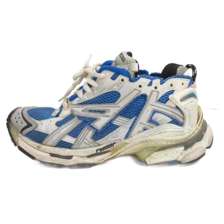 バレンシアガ ランナー スニーカー 36 ホワイト 24cm ユーズド加工 BALENCIAGA（バレンシアガ） ランナー RUNNER スニーカー シューズ