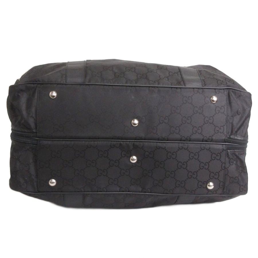 GUCCI（グッチ） ボストンバッグ ナイロン GG柄 112270 213317 黒