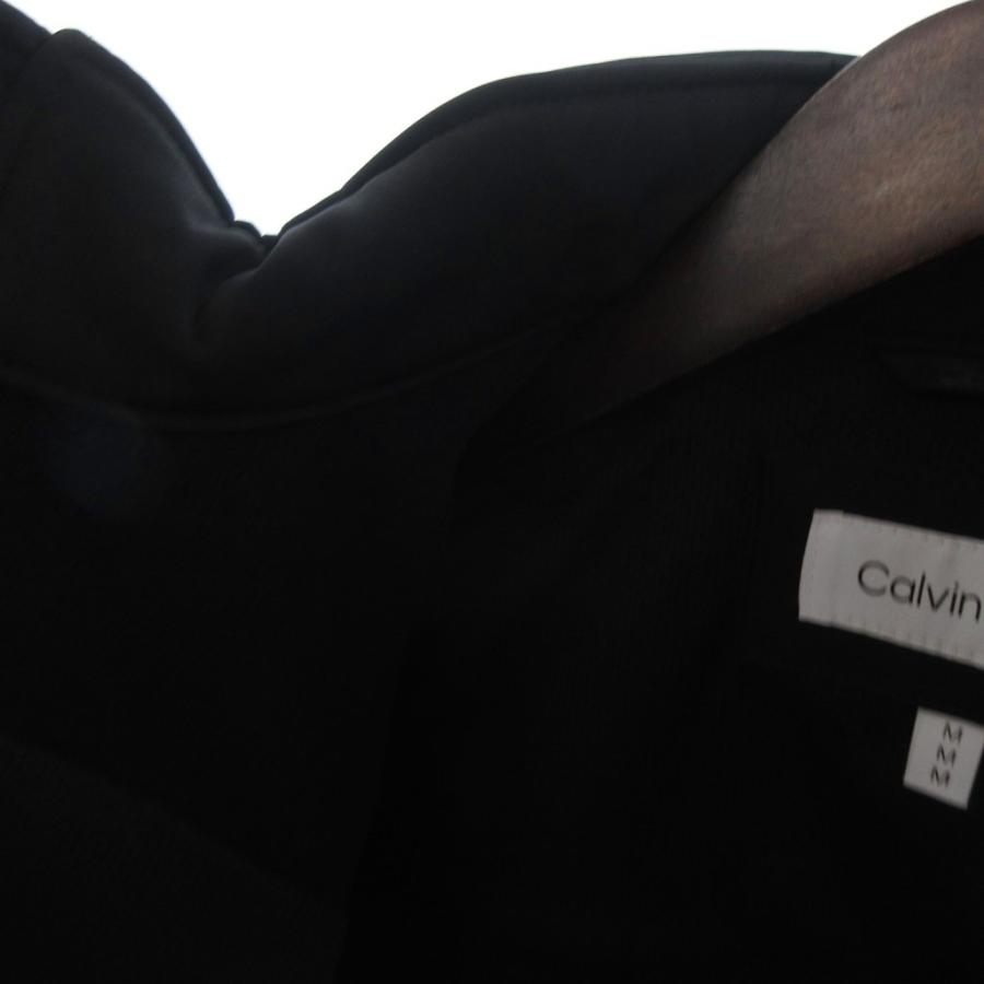 【中古】未使用品 カルバンクライン 裏フリース ソフトシェル ジャケット ブルゾン 長袖 ハイネック 黒 M Calvin Klein（カルバン・クライン） 未使用品 裏フリース ソフト