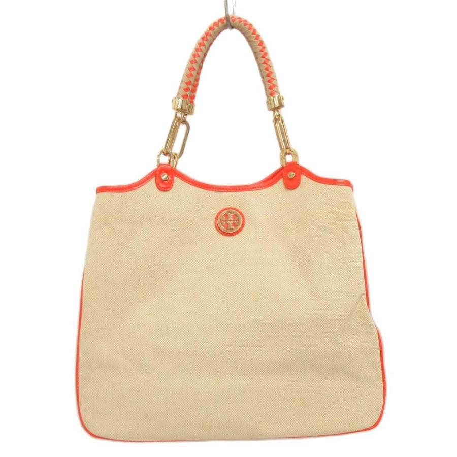 TORY BURCH（トリーバーチ） トートバッグ 腕がけ キャンバス ロゴ 