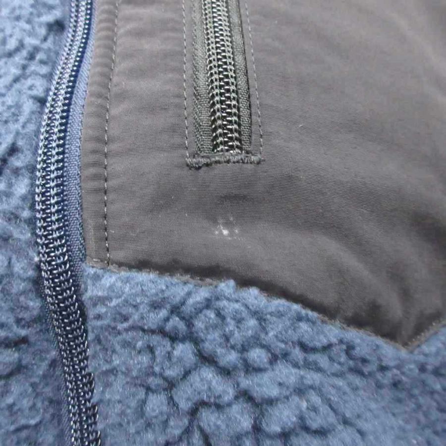 【中古】パタゴニア Patagonia クラシック レトロX ベスト ボア ハイネック ロゴ 23048FA 紺 ネイビー S メンズ パタゴニア Patagonia クラシック レトロX ベスト ボア ハイネック