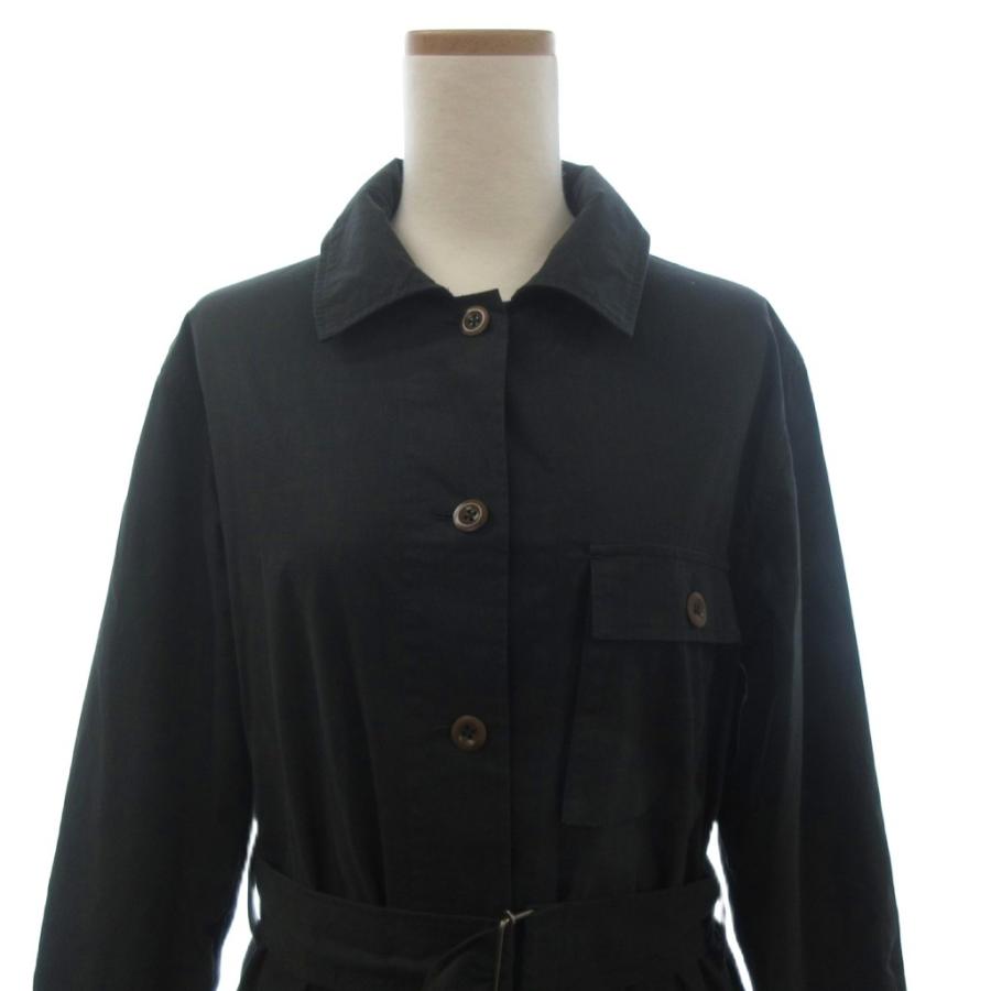【MARGARET HOWELL】シャツ ワンピース ブラック ロング MHL MHLワンピース 中古】マーガレットハウエル MHL. ワンピース ロング