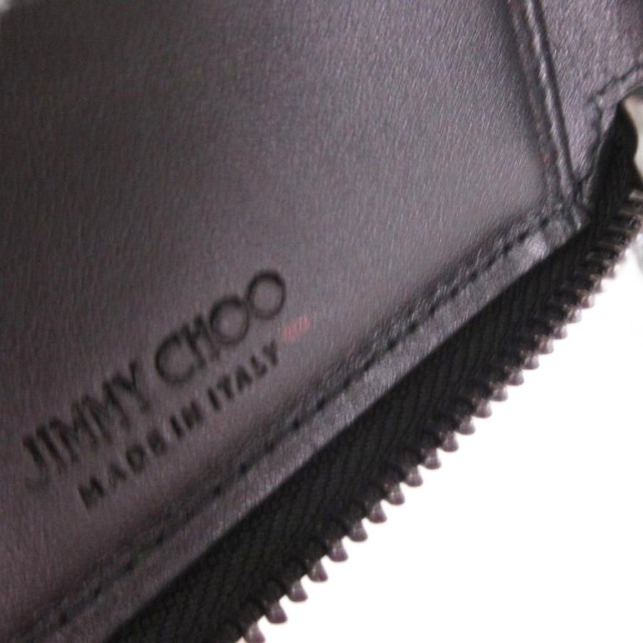 ジミーチュウ コンパクトウォレット 財布 二つ折り ラウンドジップ