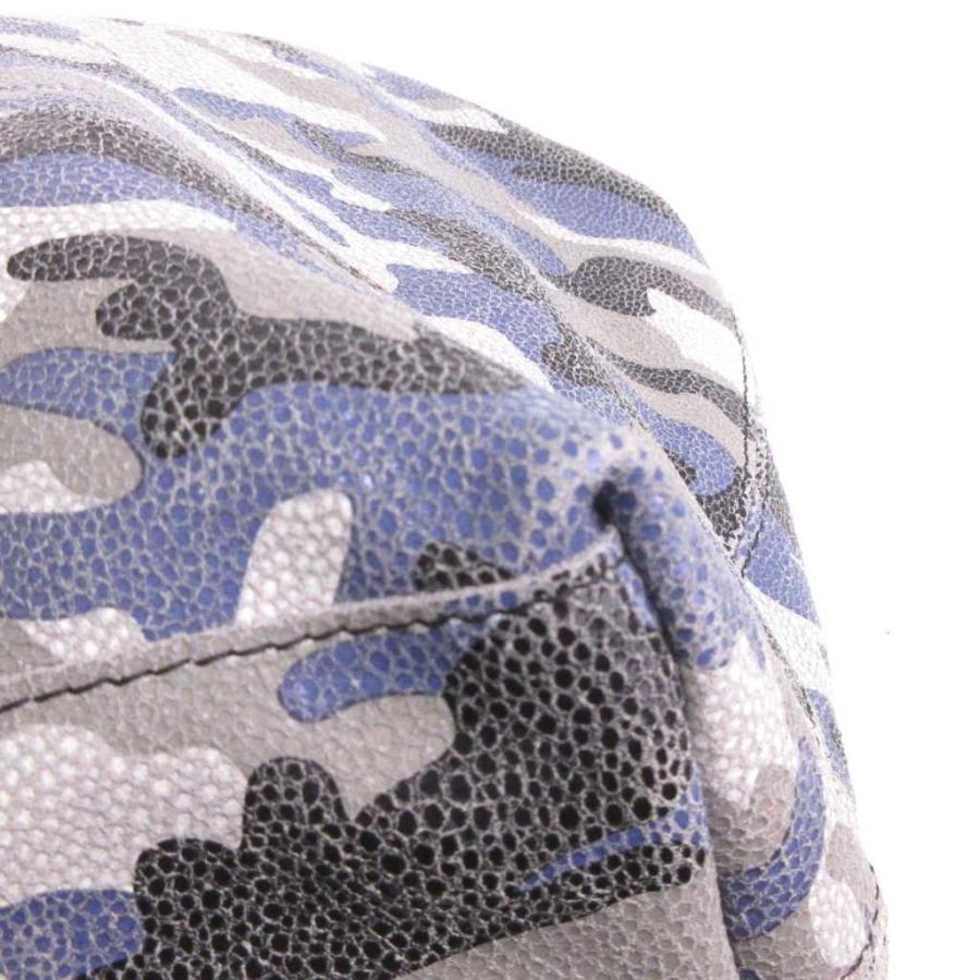 サンタフェ SANTA FE トートバッグ 肩掛け カモフラ 迷彩柄 青 ブルー