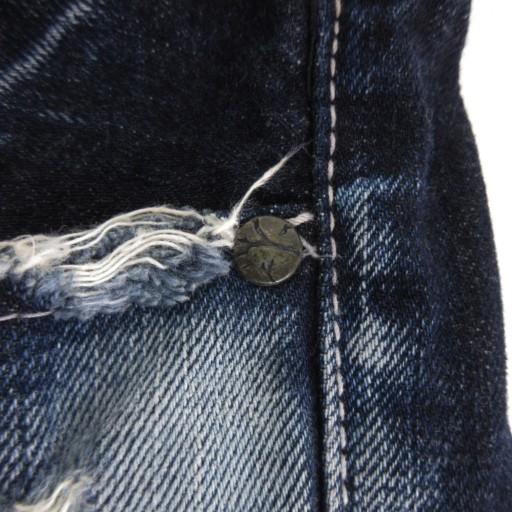 フーガ FUGA デニムパンツ ジーンズ スキニー ダメージ加工 コットン