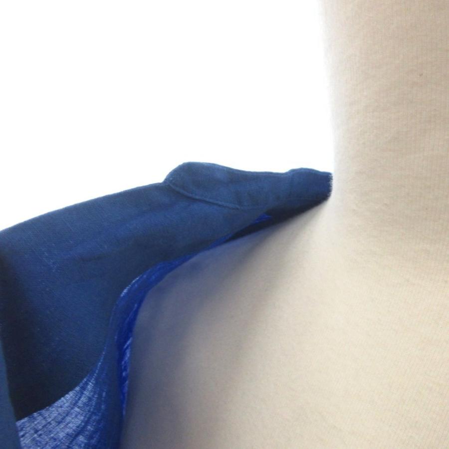 ミズイロインド mizuiro ind ドルマンスリーブシャツ ブラウス リネン