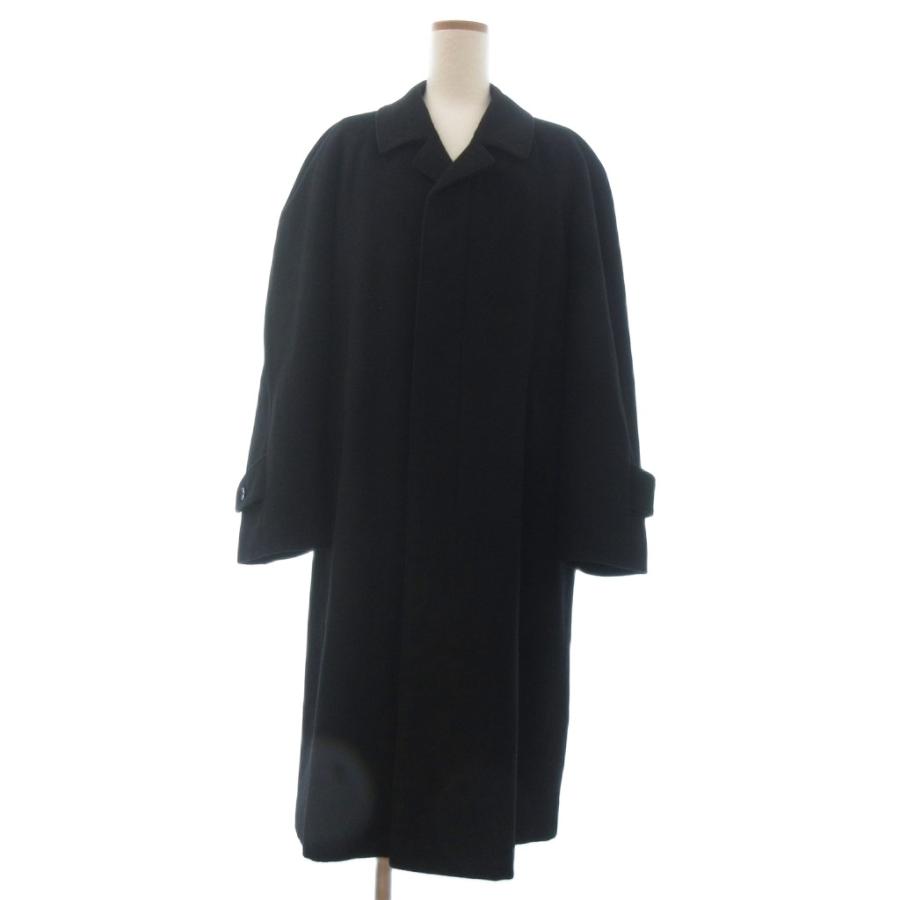 eherejeuness コート ロング カシミヤ100％ 長袖 L 黒 ブラック □FF