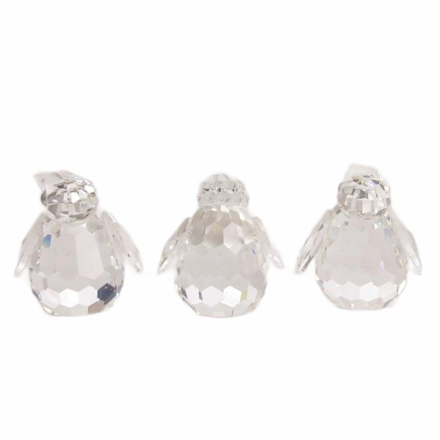 スワロフスキー SWAROVSKI 美品 ペンギン 3個 セット クリアカラー
