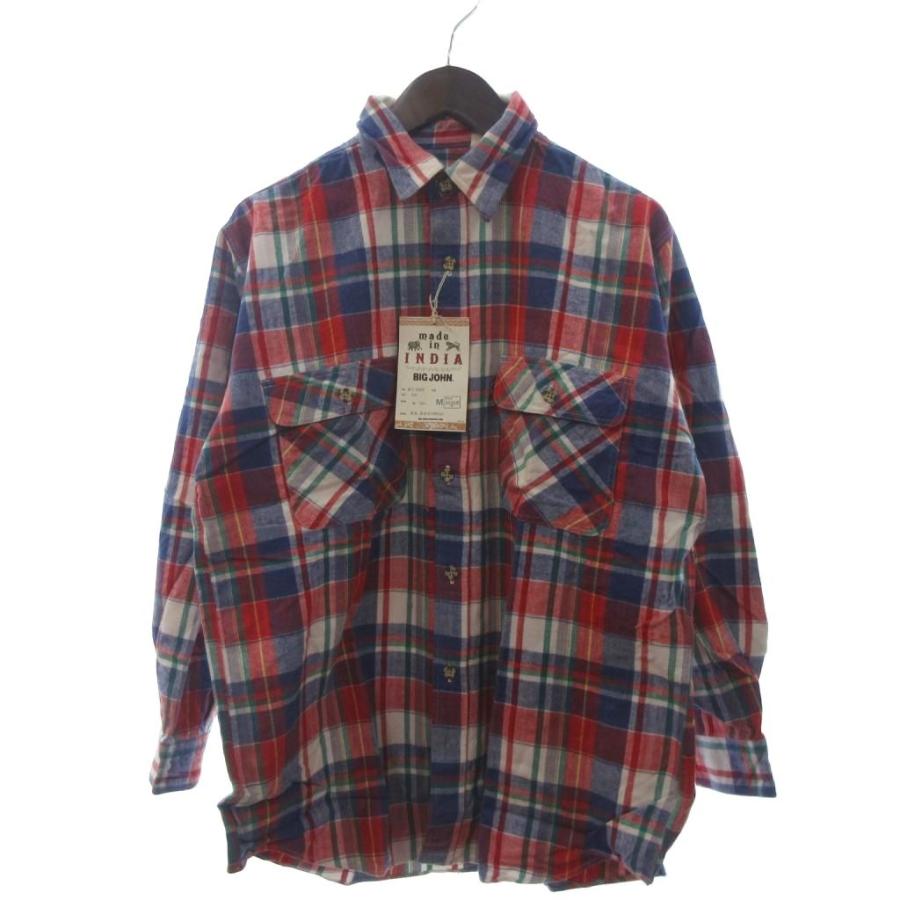 未使用品 ビッグジョン Big John タグ付き ネルシャツ 長袖 チェック