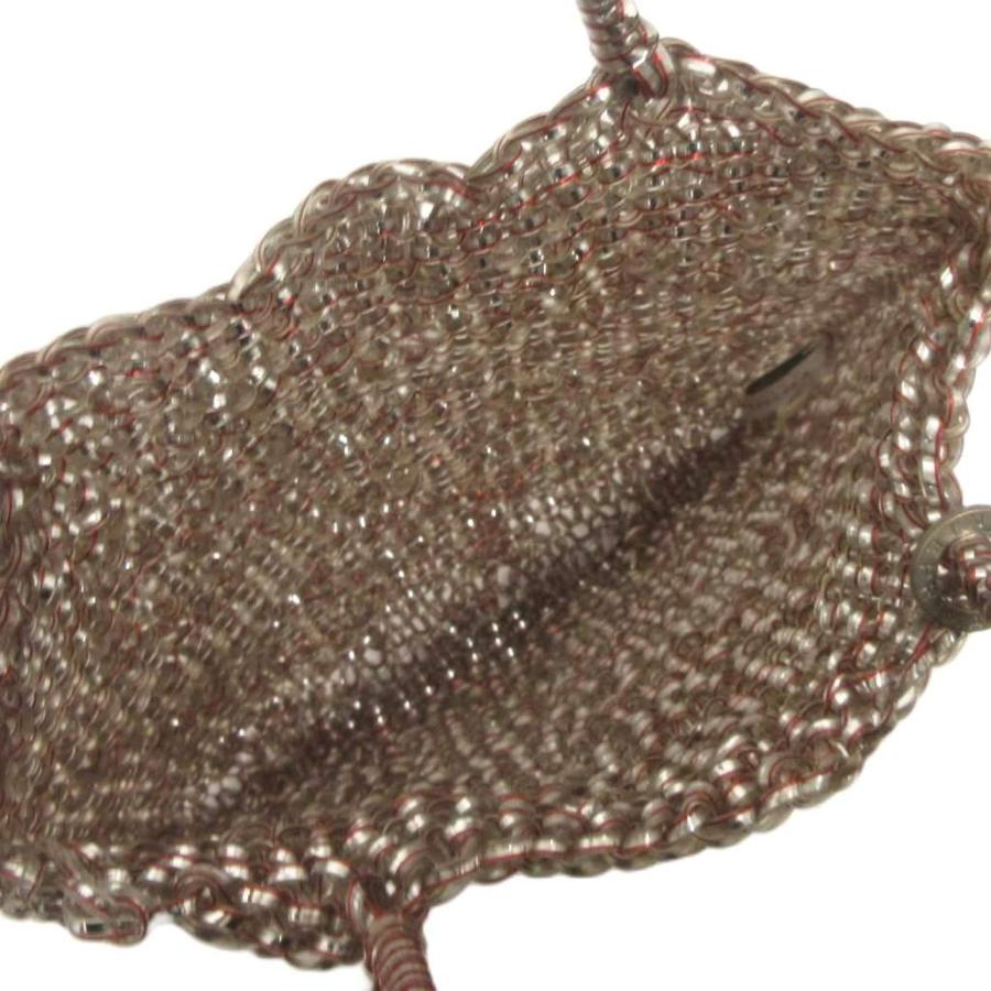 ANTEPRIMA（アンテプリマ） ワイヤーバッグ ハンド 赤 シルバーカラー