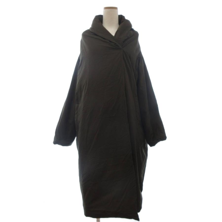 mizuiro ind ミズイロインド　ドレープダウンコート　ブラウン　ロング mizuiroind（ミズイロインド）の「【エクラ11月号掲載】mizuiro ind