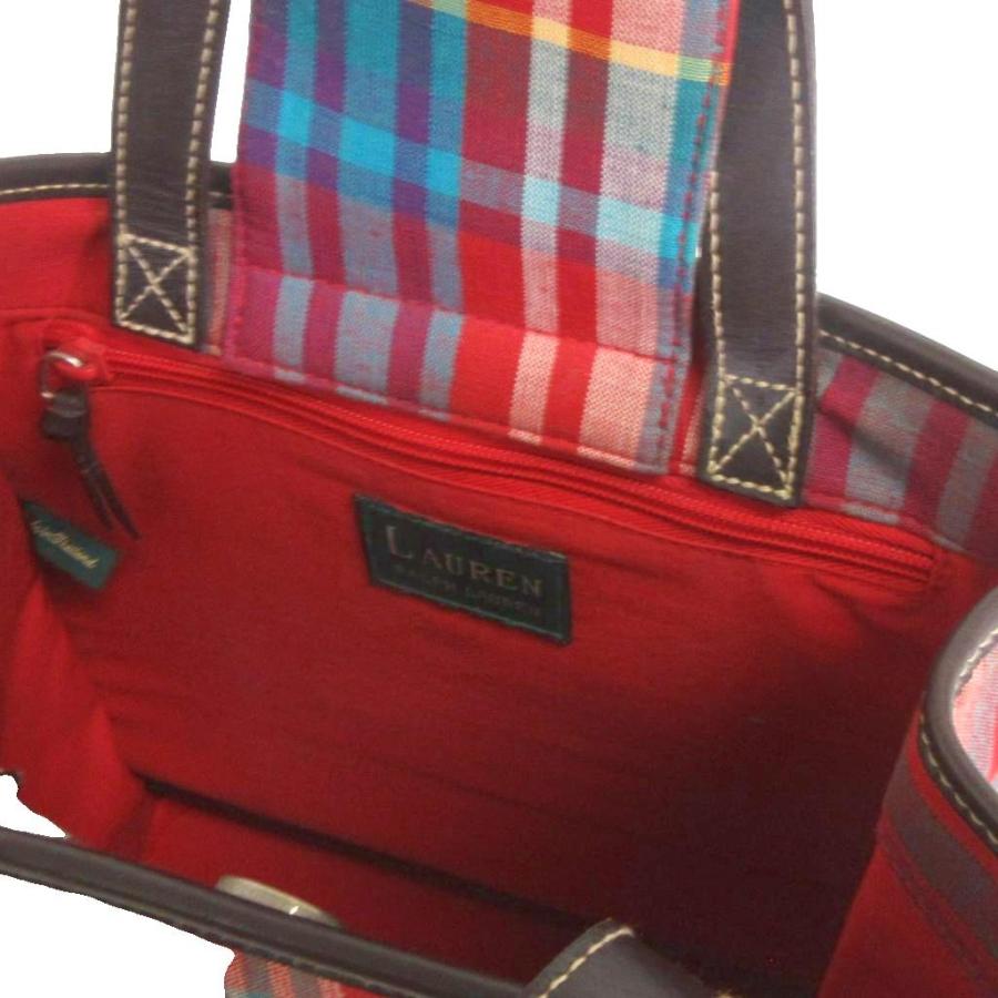 ローレンラルフローレン LAUREN RALPH トートバッグ タータンチェック