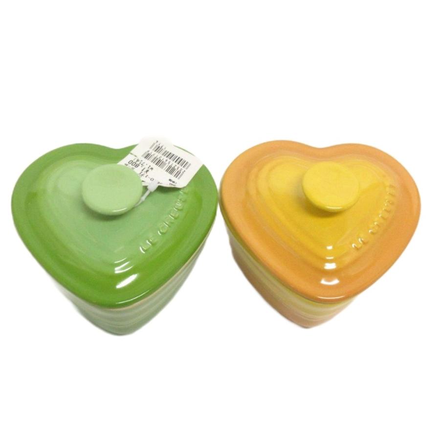ル・クルーゼ　LE CREUSET ハート　プレート　ココット 未使用品 LE CREUSET ルクルーゼ 2点セット 陶器オープンウェア ハート