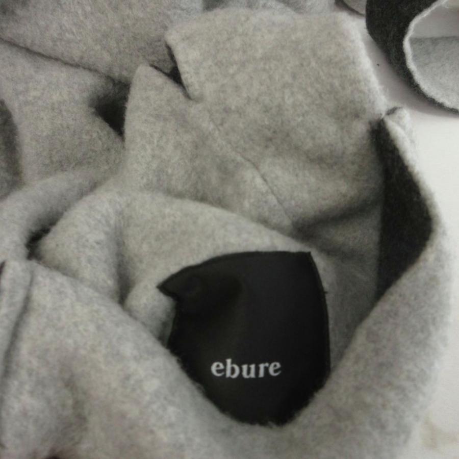 エブール ebure カシミヤ ベルテッドコート ロング リバーシブル  