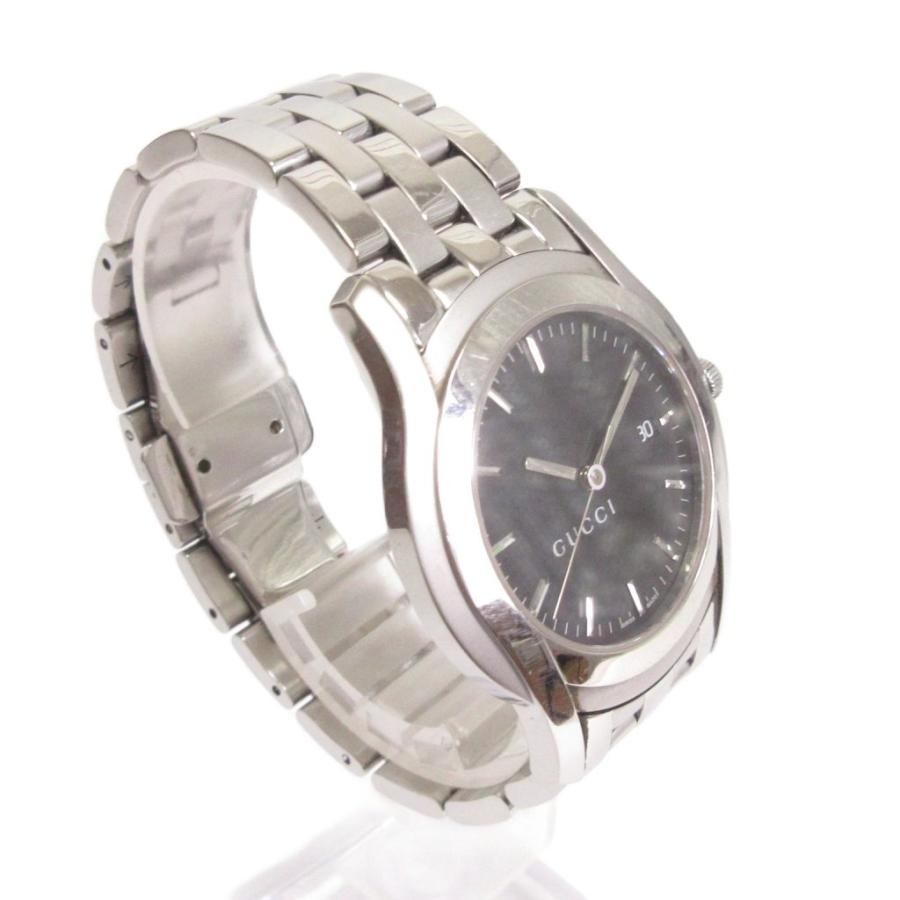 GUCCI（グッチ） 腕時計 アナログ クオーツ デイト 5500XL 文字盤 黒