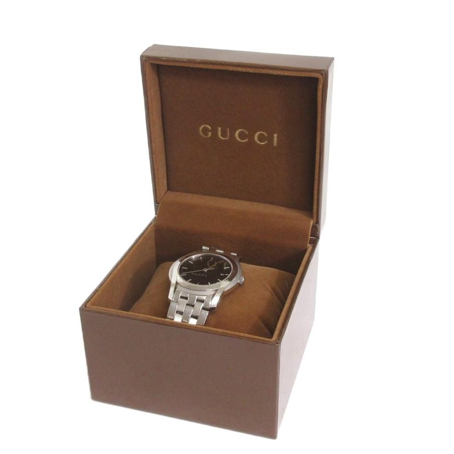 GUCCI（グッチ） 腕時計 アナログ クオーツ デイト 5500XL 文字盤 黒