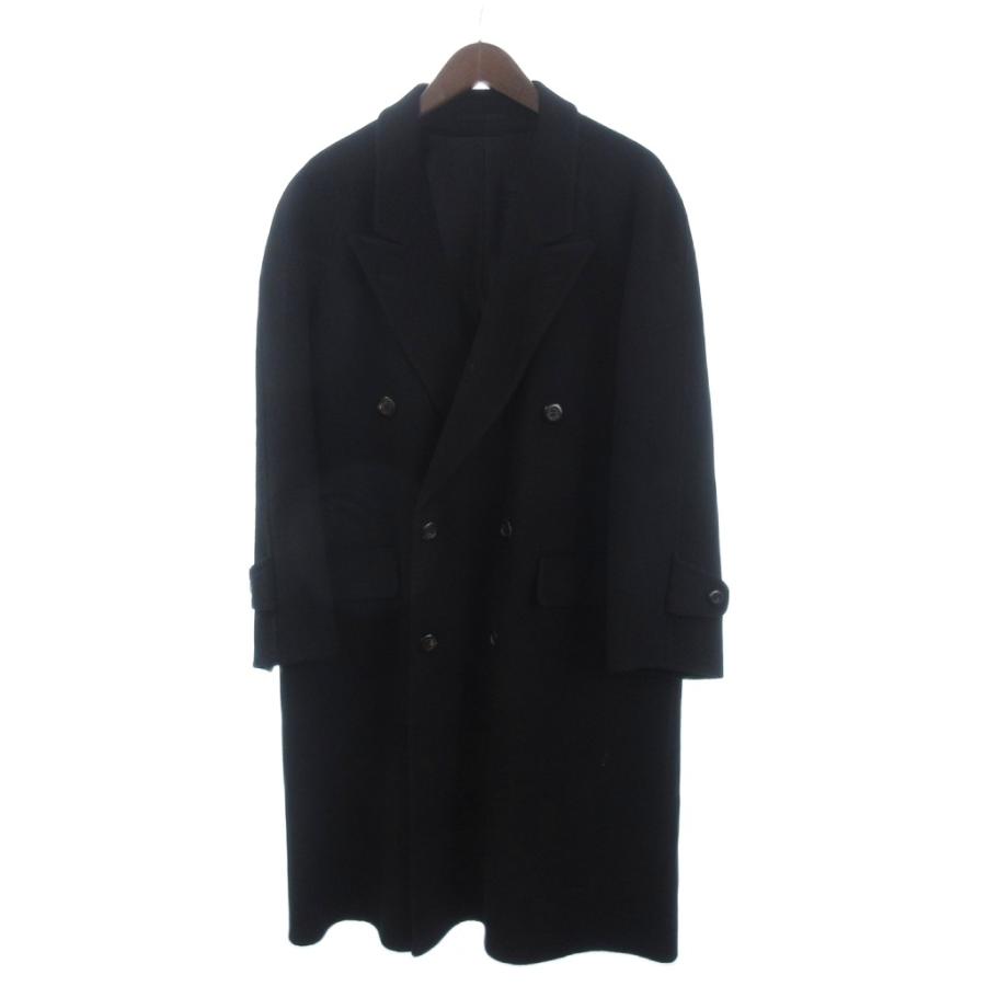 YOSIDA SABURO 美品 チェスターコート ミドル丈 ダブルブレステッド
