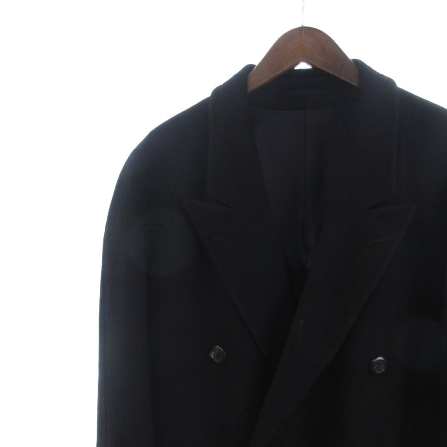 YOSIDA SABURO 美品 チェスターコート ミドル丈 ダブルブレステッド