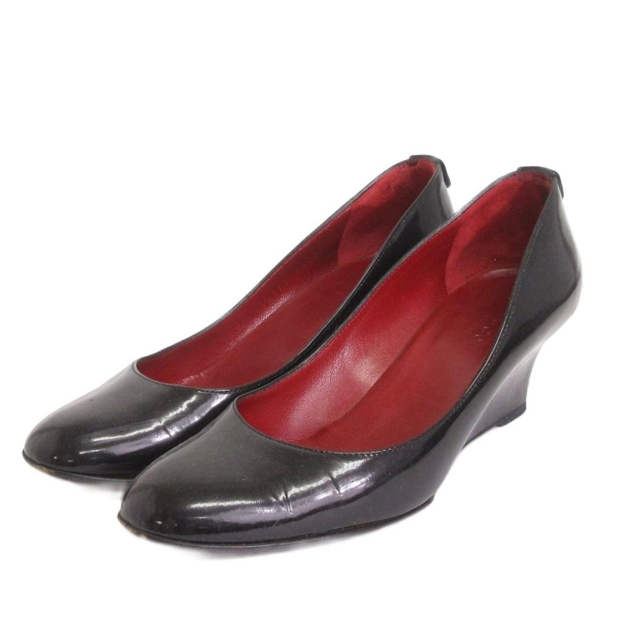 GUCCI（グッチ） GUCCI GG パンプス パテント エナメル ウェッジソール 
